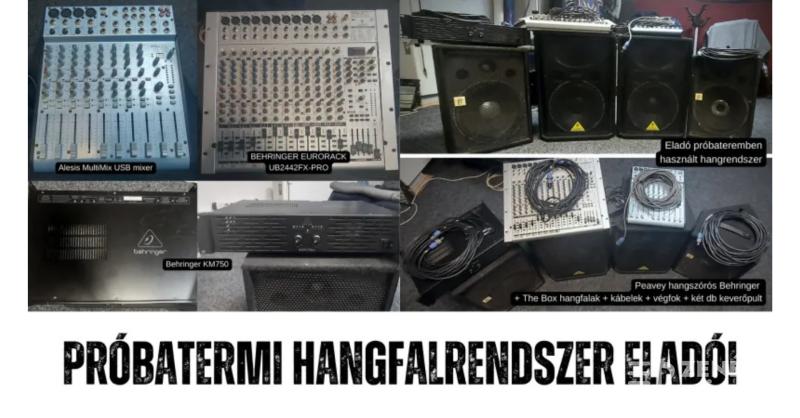 Alesis, Behringer, The Box PA rendszer végfokkal hangfal