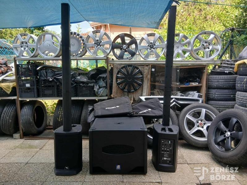 Aktív Hangfal Proel Session 1.Oszlop tokokkal. DB 808D 18"(50cm). Csere is